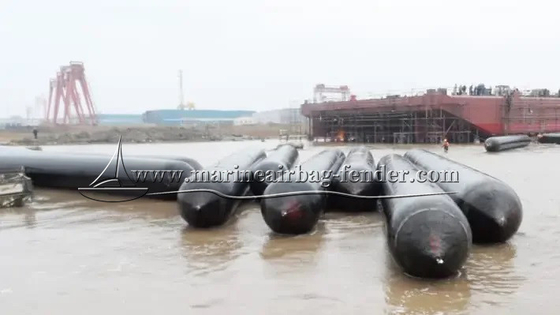 Pontoon ratunkowy pod wysokim ciśnieniem z gumy naturalnej Poduszki powietrzne ratunkowe dla zatopionych statków
